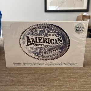 NEW SEALED~American Country Legends ~ 4-CD Box Set~OVER 3 HOURS OF MUSIC~WOW~